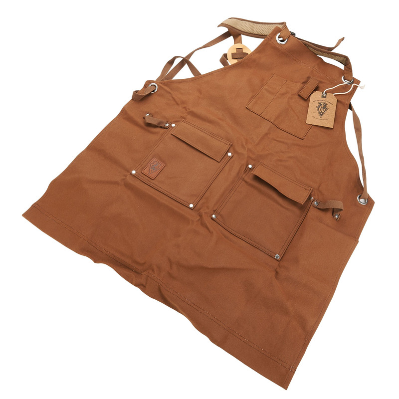 Texas Canvas Wares - 16 oz Waxed Canvas Apron - Brown